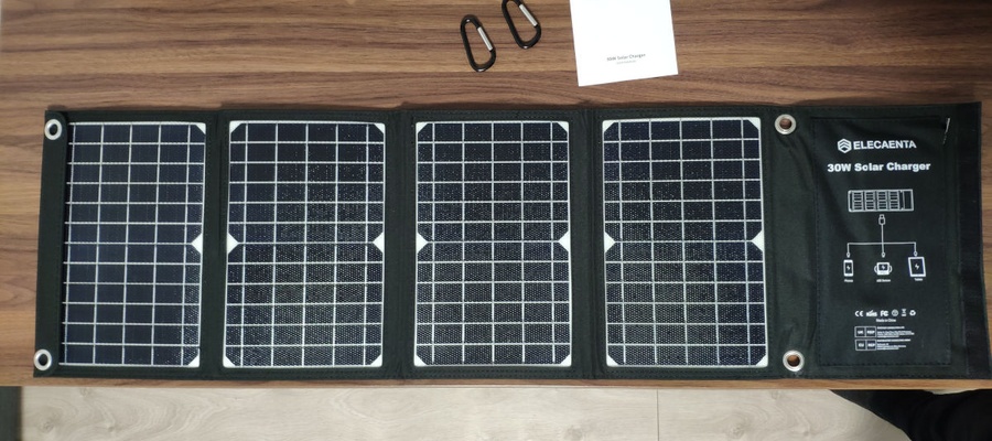ELECAENTA 30W Portable Solar Phone Charger Review