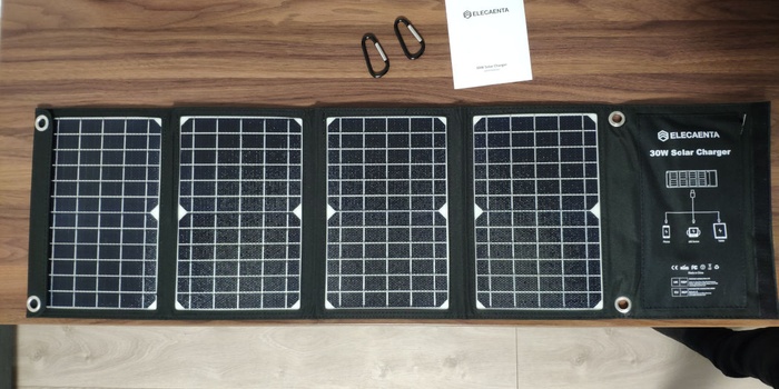 ELECAENTA 30W Portable Solar Phone Charger Review